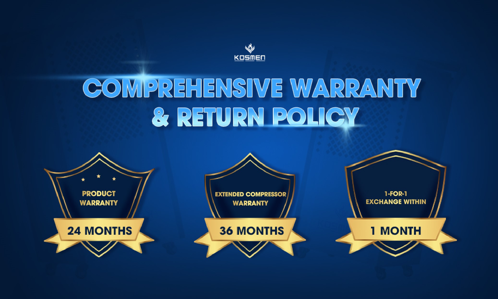 Kosmen's warranty and return policy