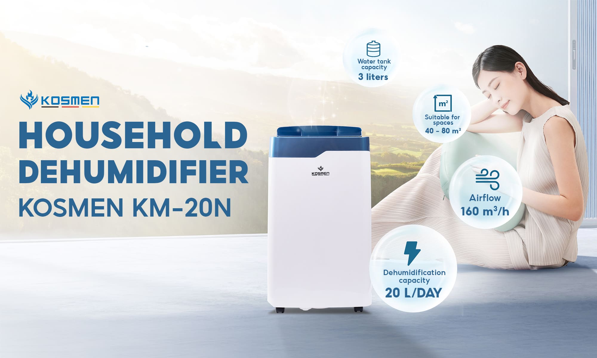 Kosmen KM-20N dehumidifier