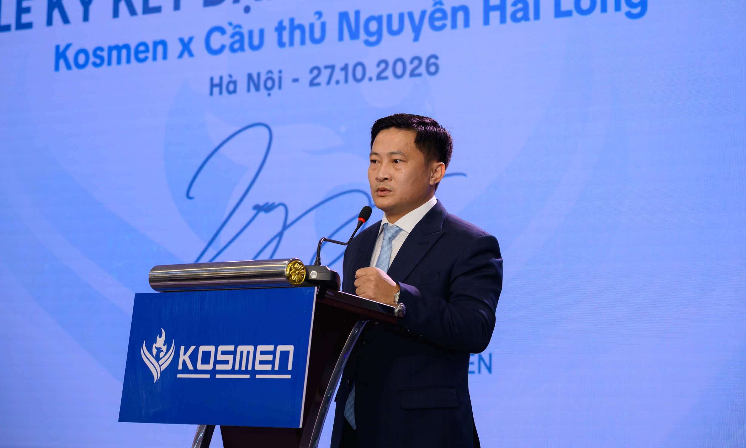 CEO c&ocirc;ng ty Cổ Phần Kosmen - &Ocirc;ng Nguyễn Văn Tuấn ph&aacute;t biểu - 1