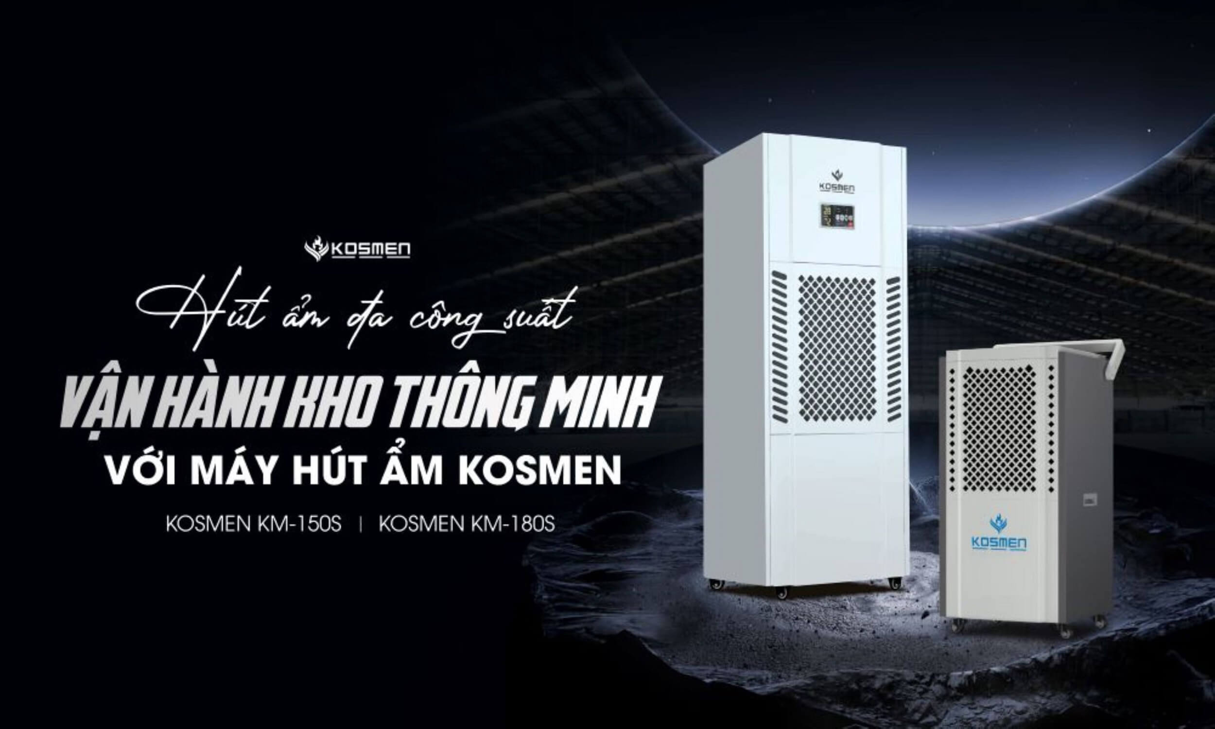 Vận h&agrave;nh kho xưởng th&ocirc;ng minh với m&aacute;y h&uacute;t ẩm c&ocirc;ng nghiệp