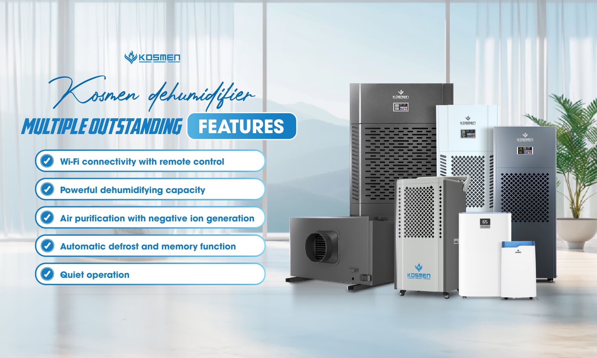 Kosmen dehumidifier with outstanding features