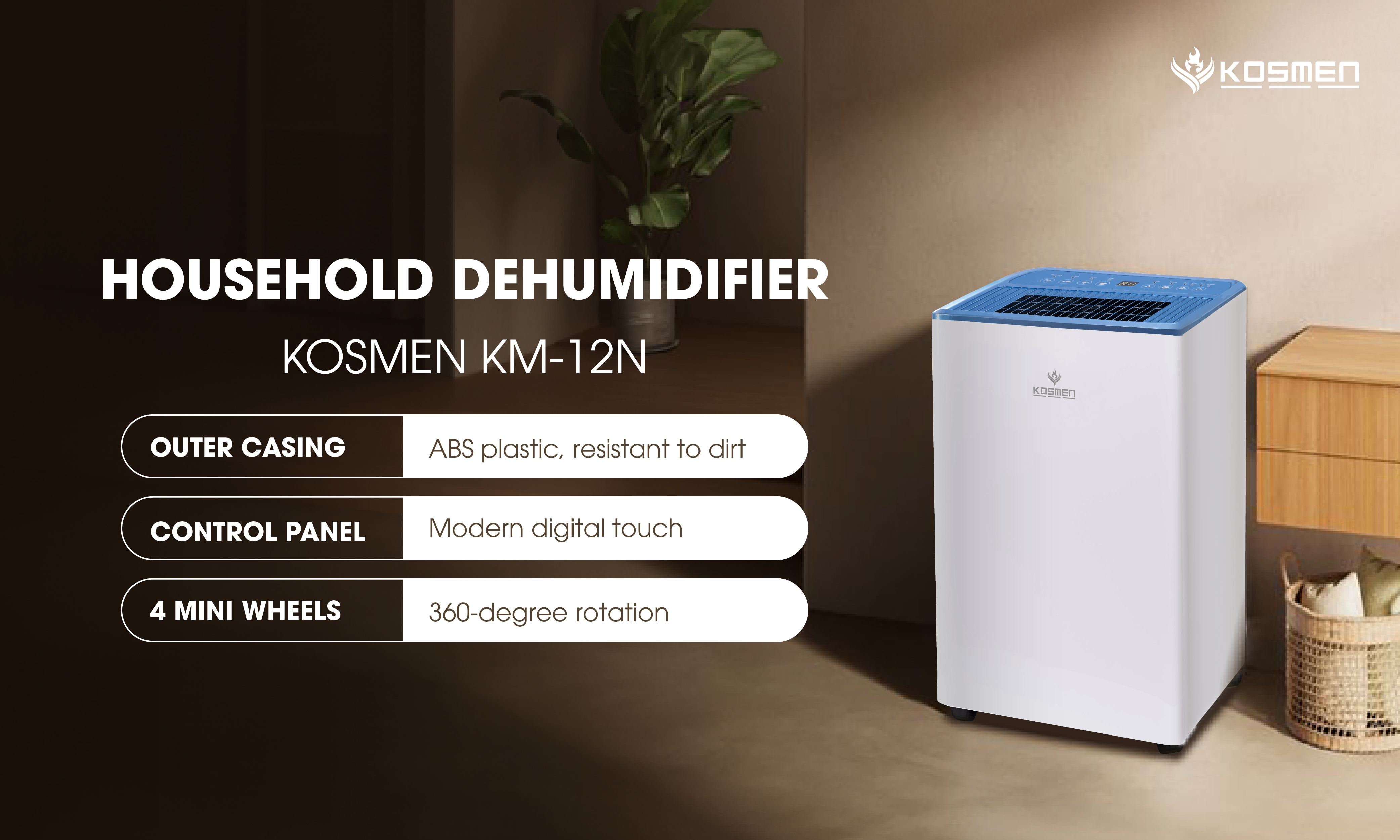 Design of the Kosmen KM-12N Dehumidifier