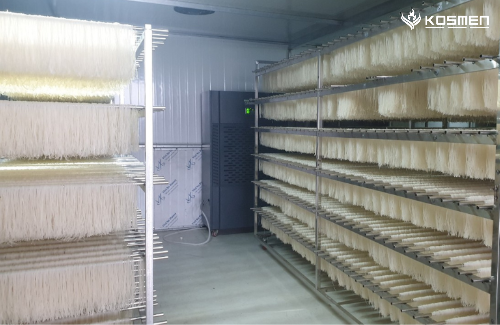 Drying rice vermicelli with Kosmen KM-480S dehumidifier