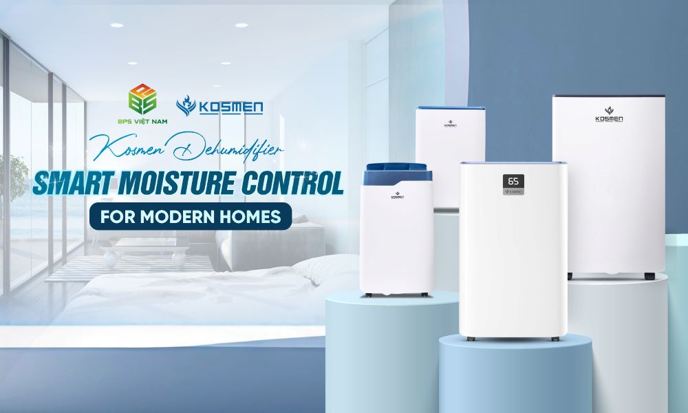 Kosmen household dehumidifiers effectively control humidity in various spaces such as homes and offices