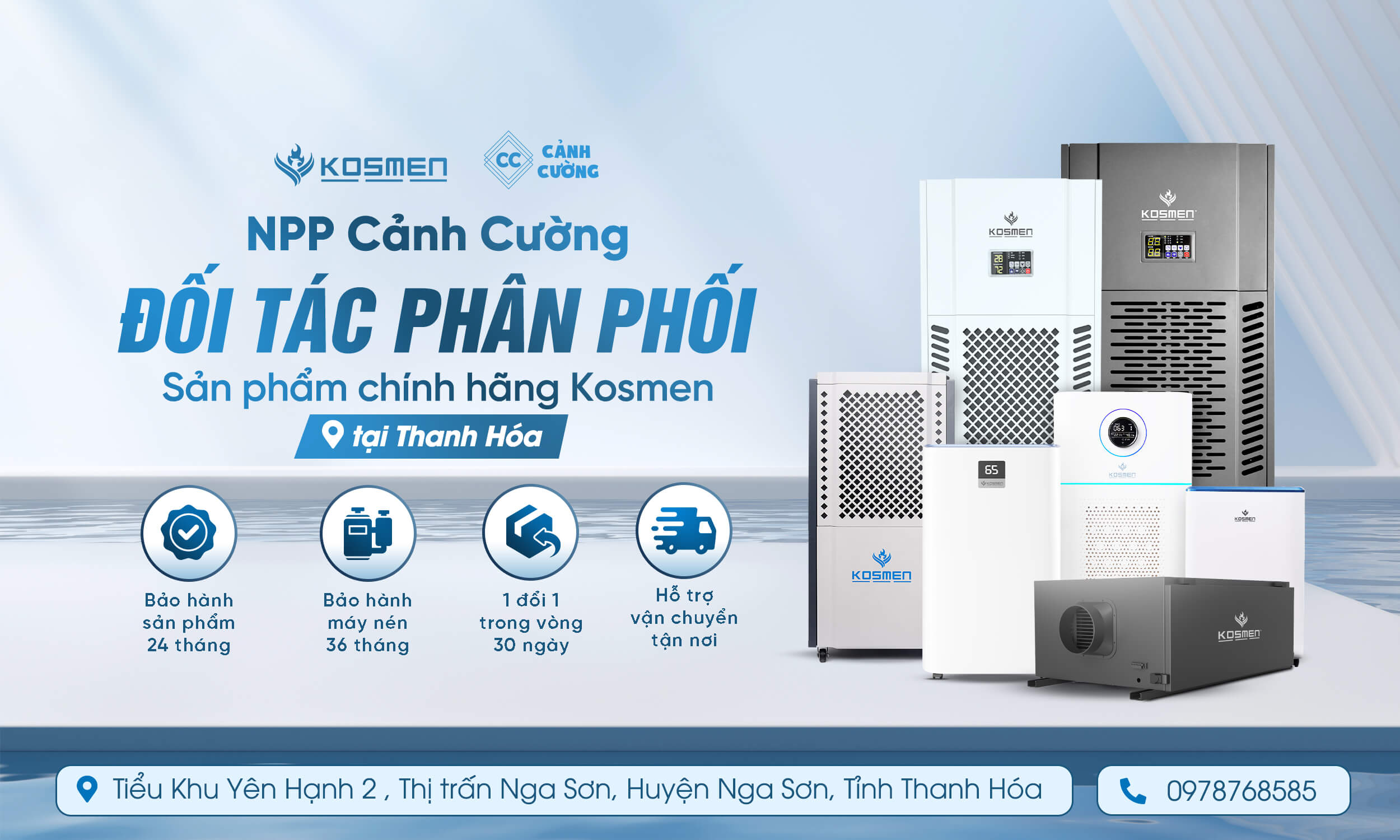 Cảnh Cường - Đối tác phân phối sản phẩm chính hãng Kosmen tại Thanh Hóa