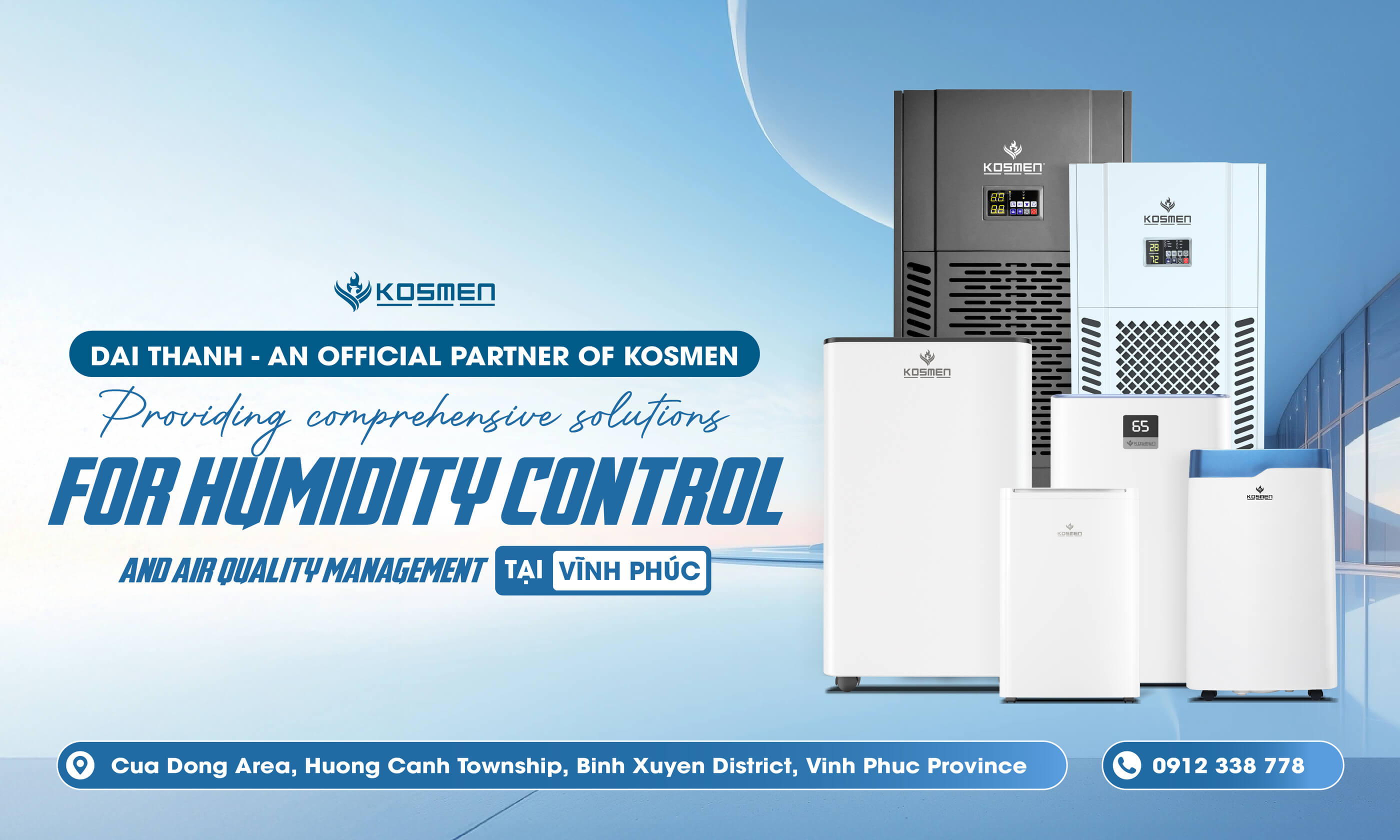 Dai Thanh – Kosmen’s distributor specializing in humidity control and air quality solutions