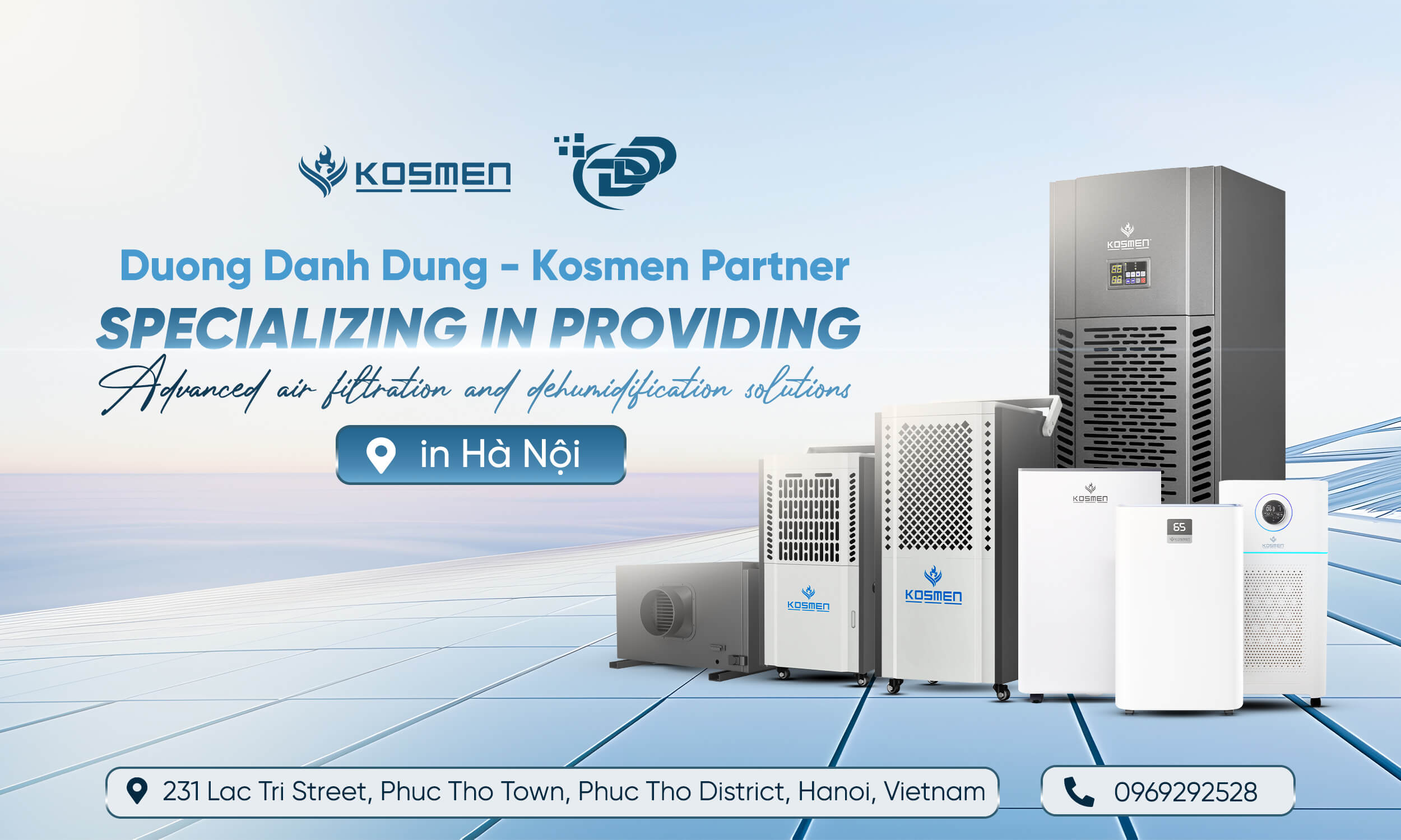 Duong Danh Dung is an official distributor of Kosmen products in Hanoi