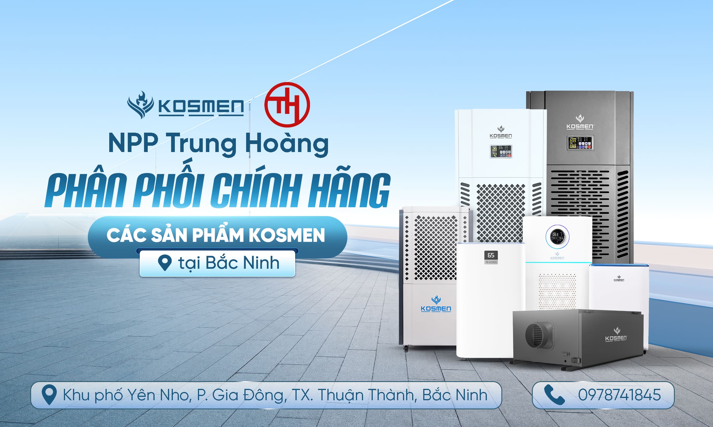 Trung Hoàng - Đối tác phân phối sản phẩm chính hãng Kosmen tại Bắc Ninh