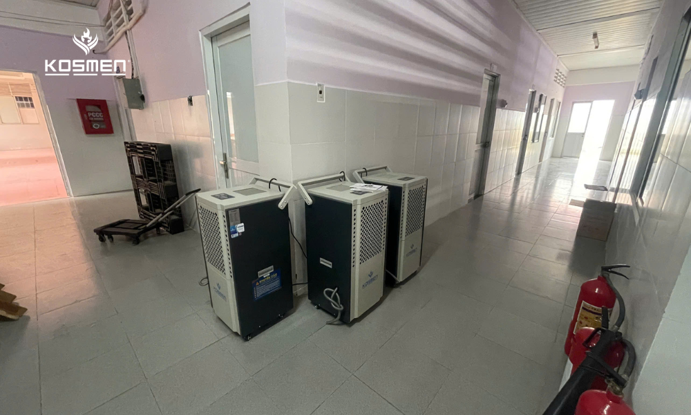 The Kosmen dehumidifier maintains ideal humidity levels for the hospital