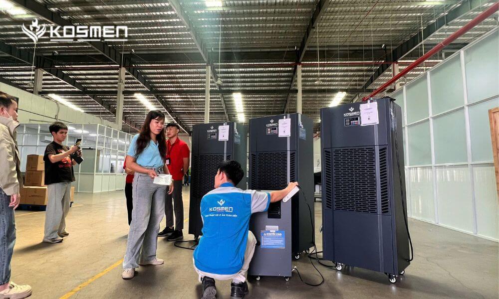Tiến hành nghiệm thu máy hút ẩm và hướng dẫn vận hành tối ưu