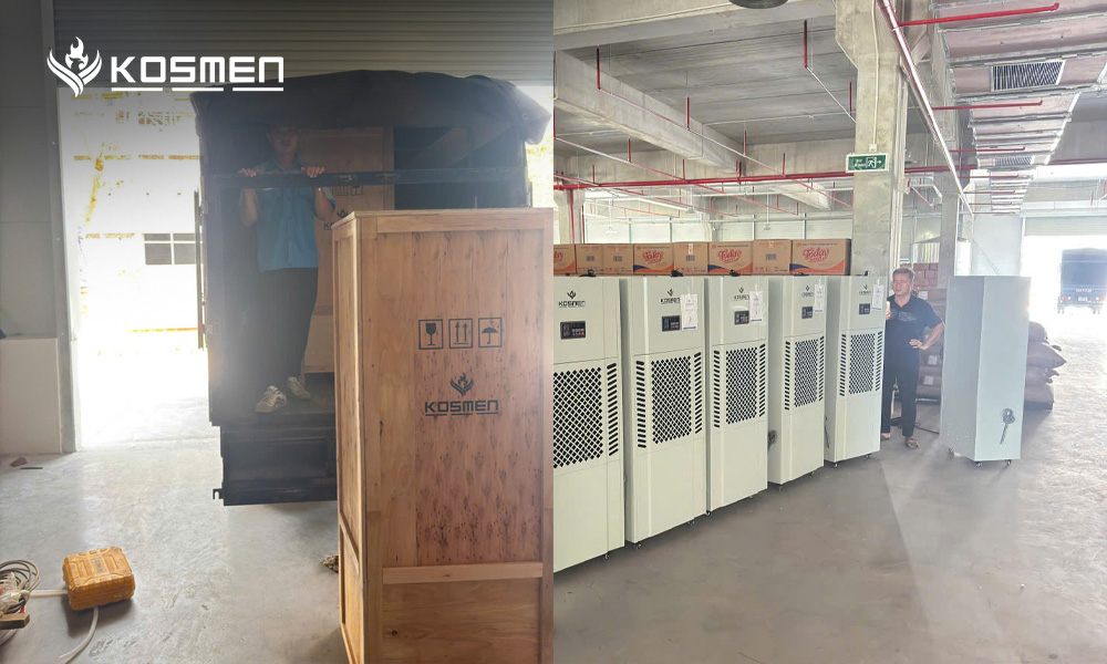 Kosmen also provided delivery and transportation support for the KM-180S units to Diamond Food's facility