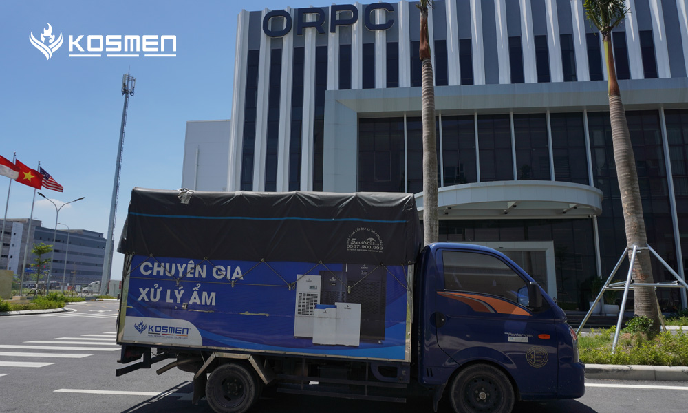 Lắp đặt m&aacute;y h&uacute;t ẩm Kosmen tại C&ocirc;ng Ty TNHH ORCP Việt Nam
