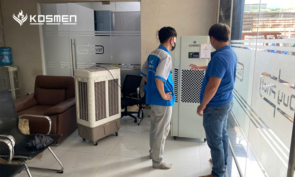 Kỹ thuật Kosmen hướng dẫn vận hành máy hút ẩm công nghiệp Kosmen KM-180S