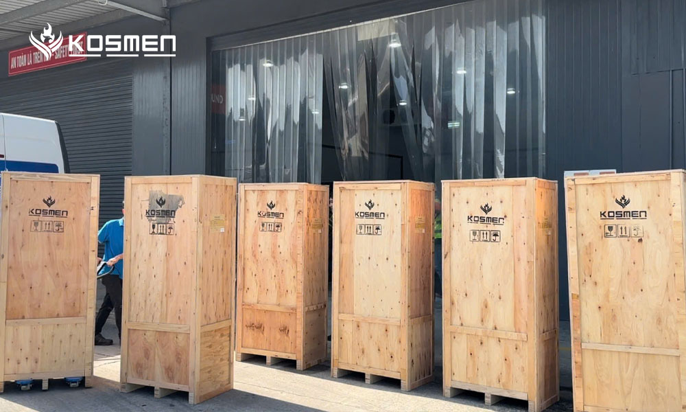 M&aacute;y h&uacute;t ẩm c&ocirc;ng nghiệp Kosmen kiểm so&aacute;t ẩm kho b&atilde;i logistics diện t&iacute;ch lớn