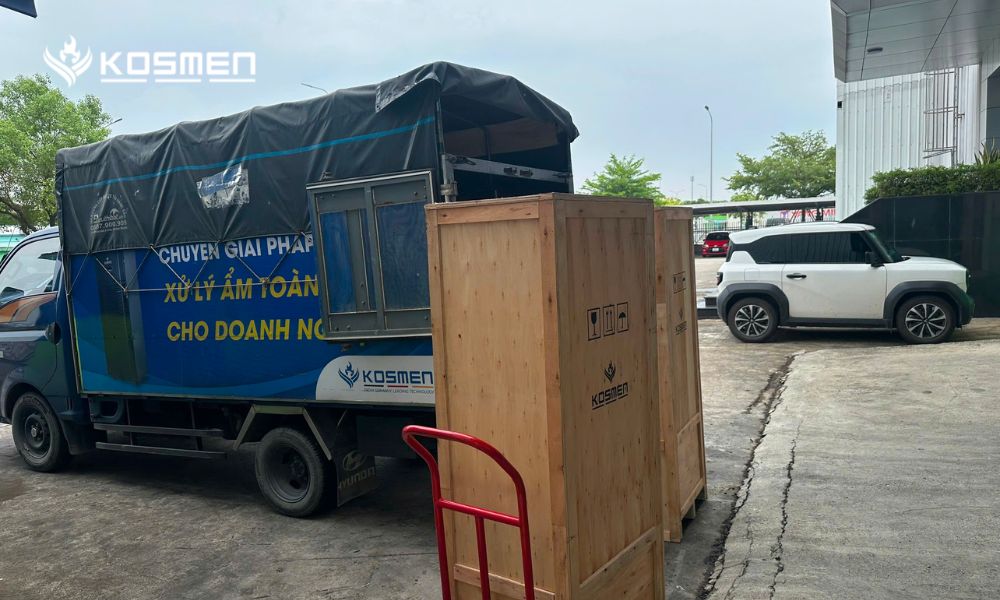 Giao hàng máy hút ẩm Kosmen KM-180S tại Công ty TNHH An Trung Industries