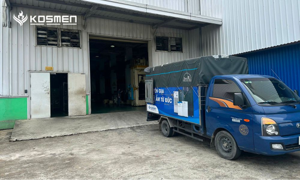 Lắp đặt máy hút ẩm Kosmen KM-180S tại Công ty TNHH An Trung Industries