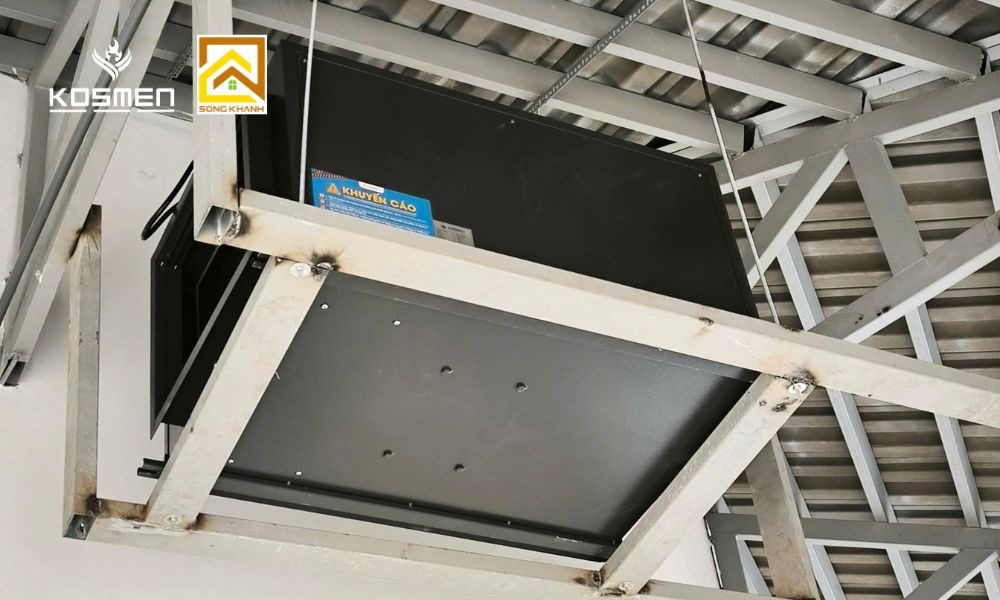 Máy hút ẩm âm trần Kosmen KM-180DS đưa vào sử dụng