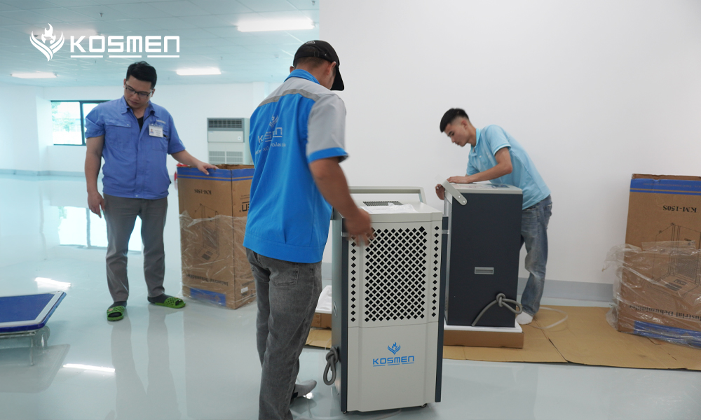 Kosmen dehumidifiers operate reliably 24/7 while maintaining energy-efficient performance