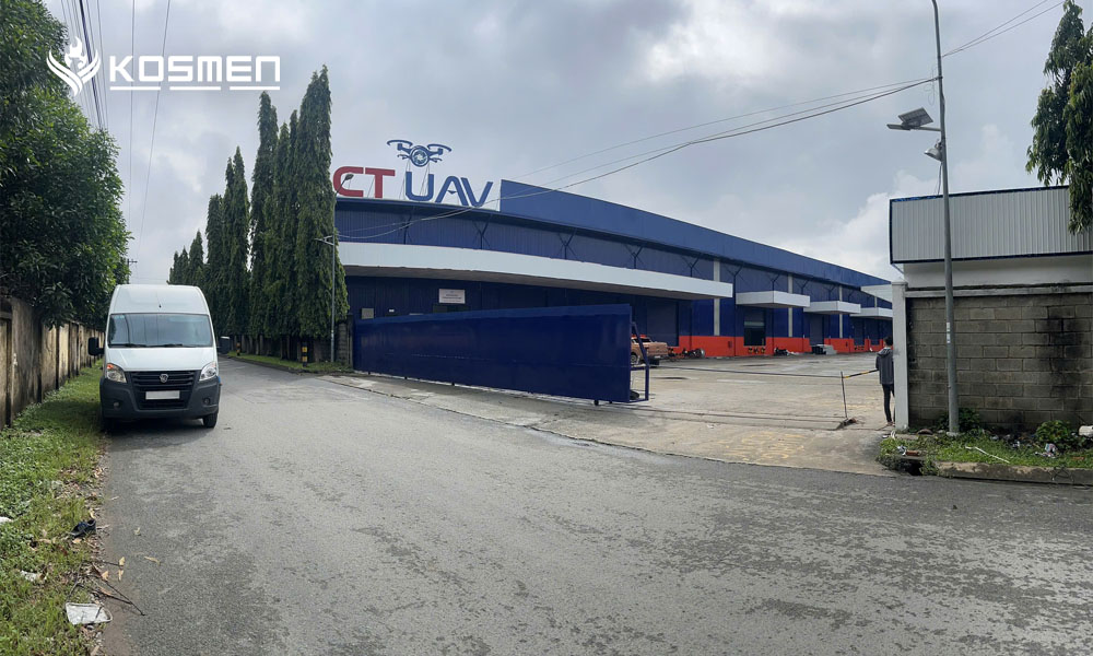 Kosmen vận chuyển m&aacute;y h&uacute;t ẩm c&ocirc;ng suất lớn đến nh&agrave; m&aacute;y sản xuất m&aacute;y bay kh&ocirc;ng người l&aacute;i CT UAV