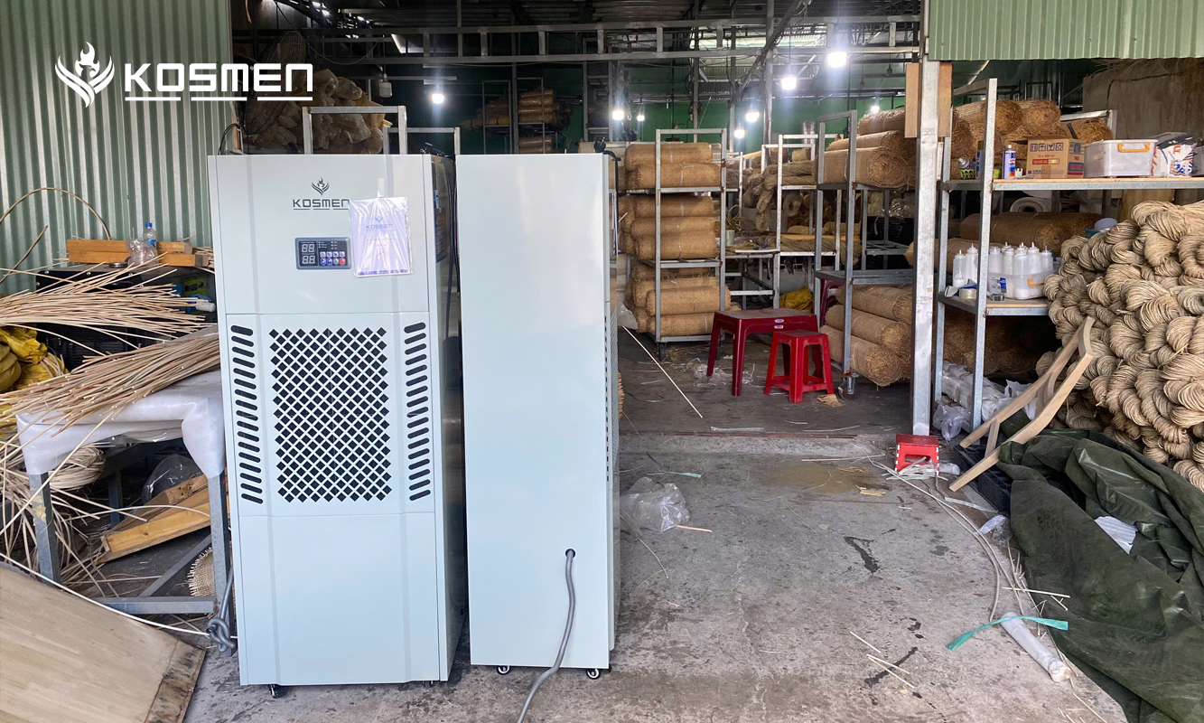 Kosmen KM-180S giúp ngăn chặn ẩm mốc, nứt gãy nguyên liệu và thành phẩm sản xuất mây tre