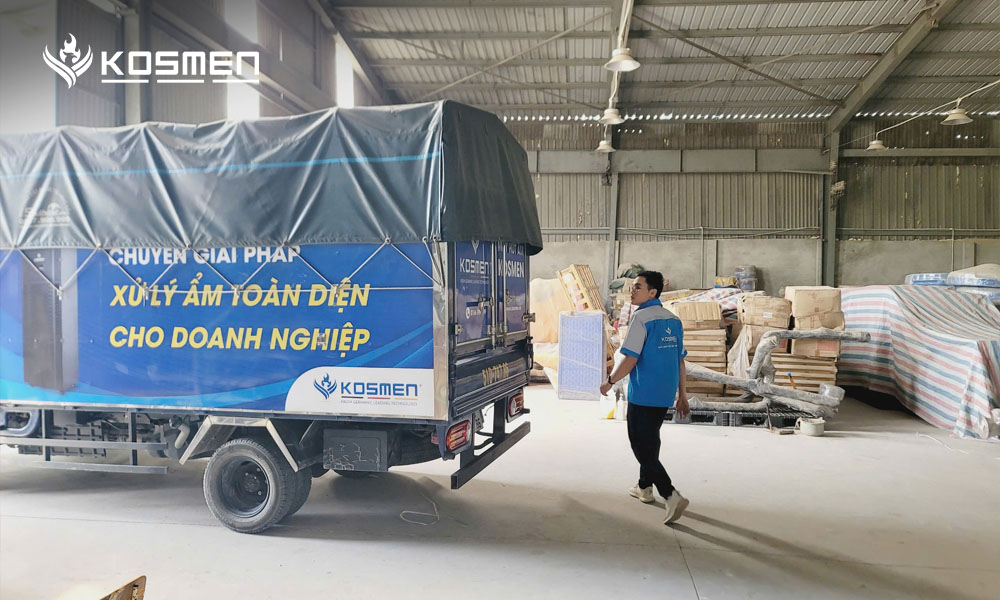 Thiết bị hút ẩm Kosmen giúp hạn chế hàng lỗi, bảo đảm chất lượng thành phẩm, tăng năng suất sản xuất