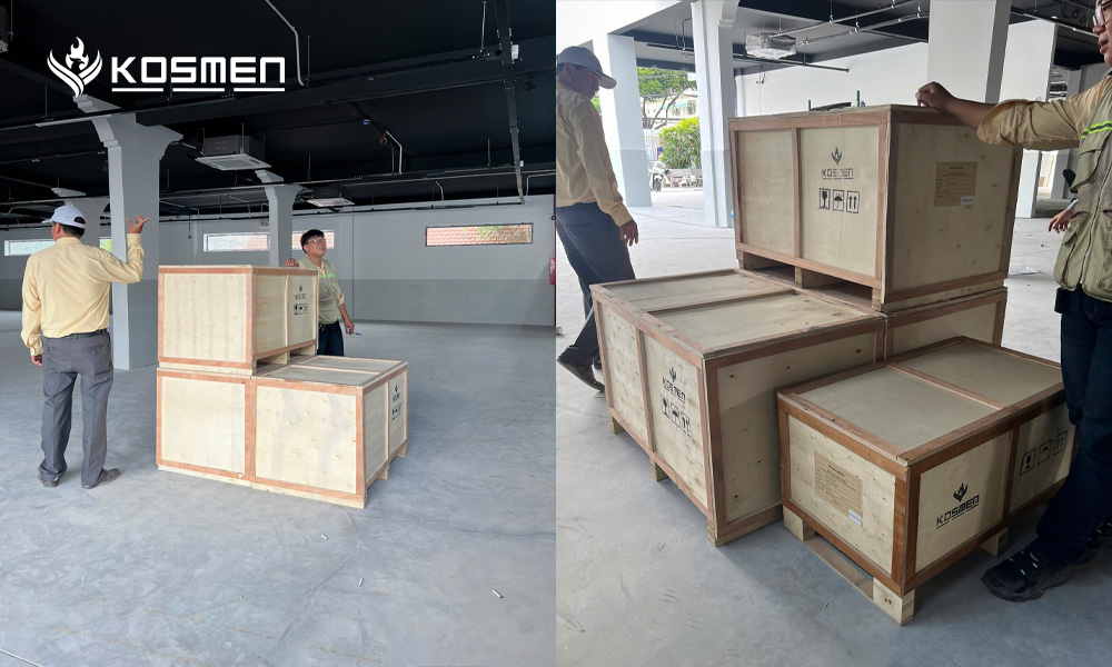 kosmen KM-180DS thiết kế gắn trần, hoạt động ổn định 24/7, tiếng ồn thấp, kh&ocirc;ng g&acirc;y ảnh hưởng đến trải nghiệm tập luyện của kh&aacute;ch h&agrave;ng