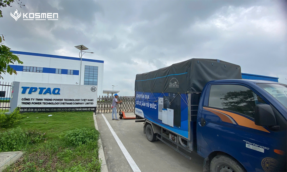Kosmen delivers a dehumidifier to Trend Power Technology, a battery and accumulator manufacturing company