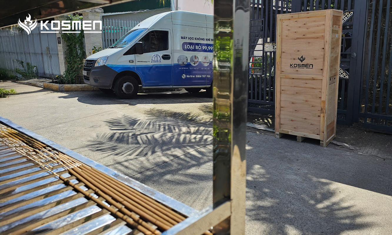 Kosmen delivered and installed the KM-180S dehumidifier at an incense drying facility in Thanh Loc, District 12