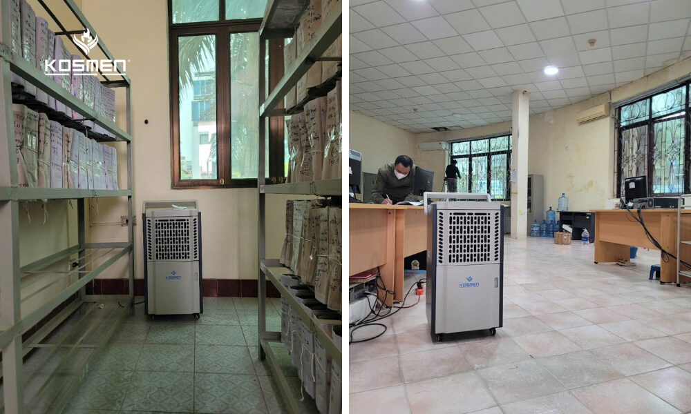 Kosmen Dehumidifier for Document Storage in the Banking Sector