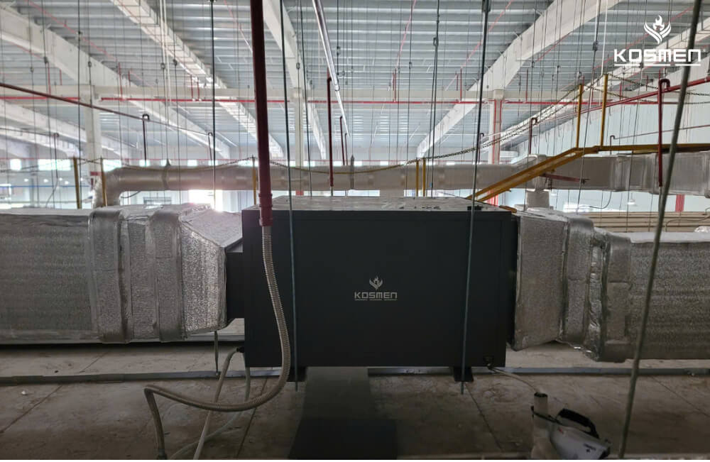 Máy hút ẩm treo trần Kosmen KM-480DS với công suất hút ẩm vượt trội