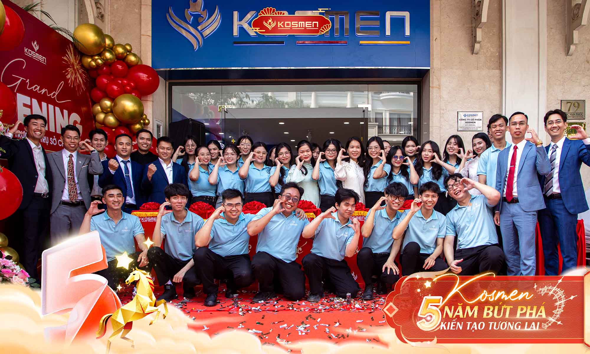 All Kosmen employees with partners and guests