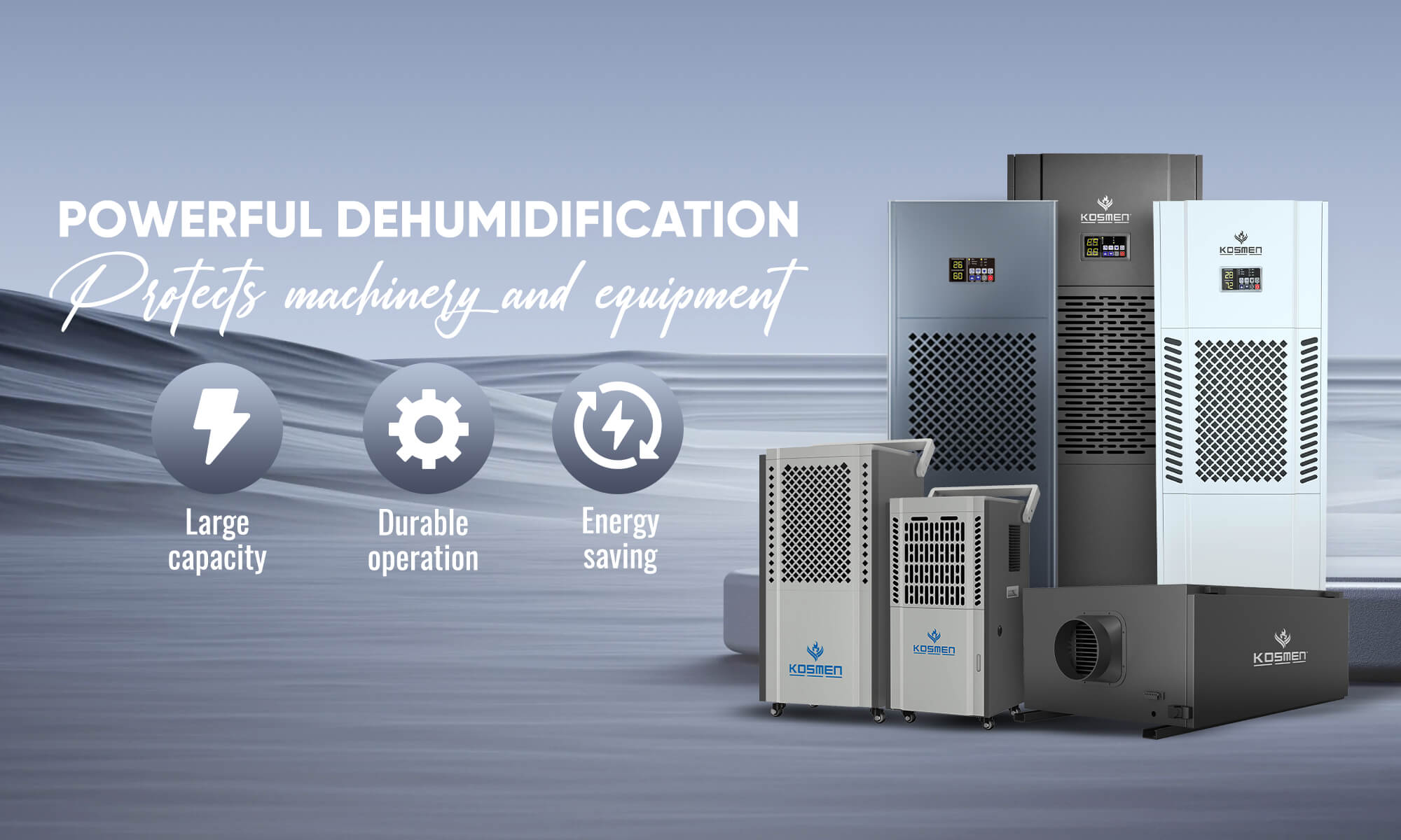 Kosmen industrial dehumidifier with German technology