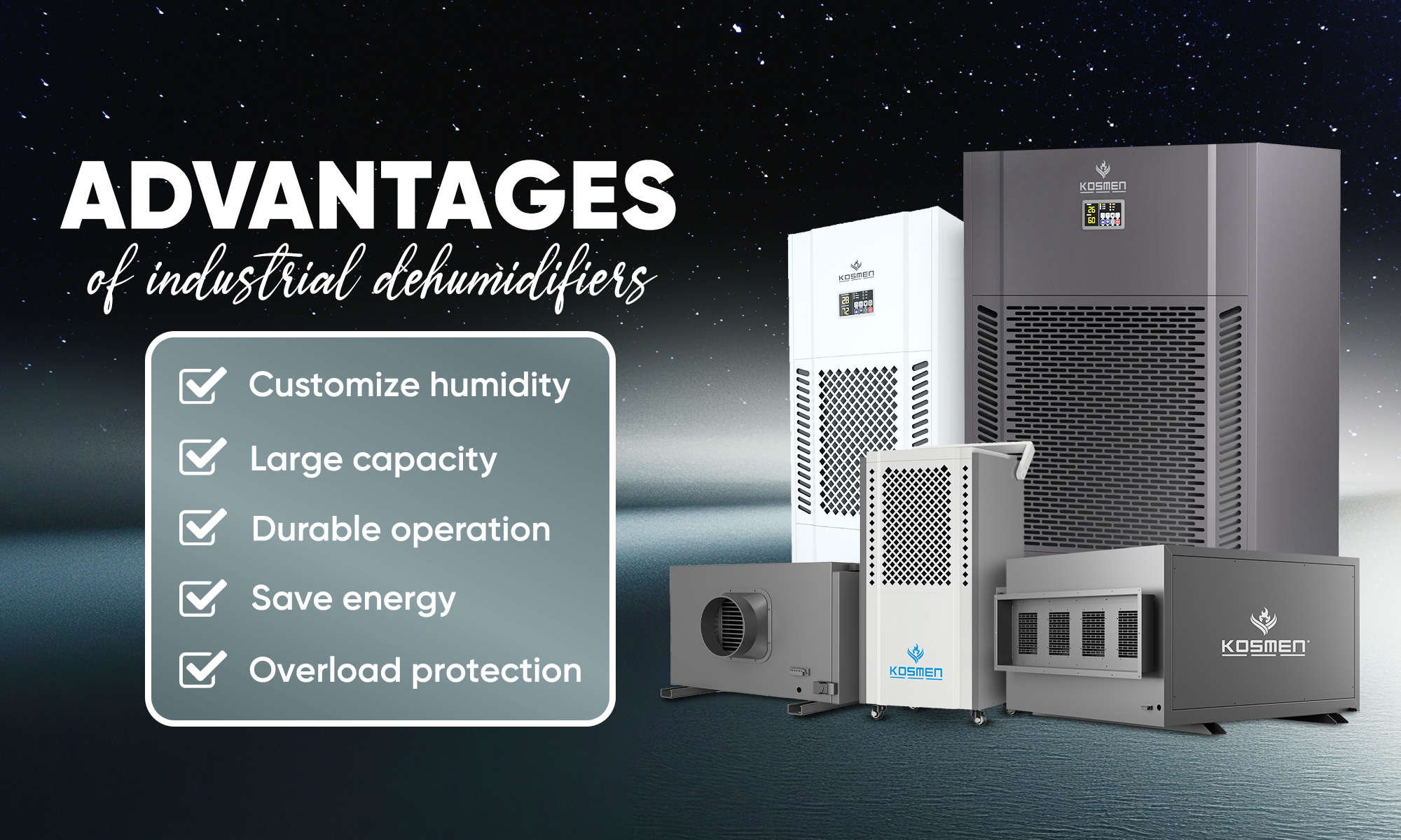 Advantages of dehumidifiers used in production