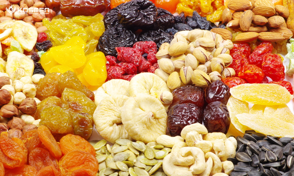 Dried fruits are prone to moisture absorption and rehydration