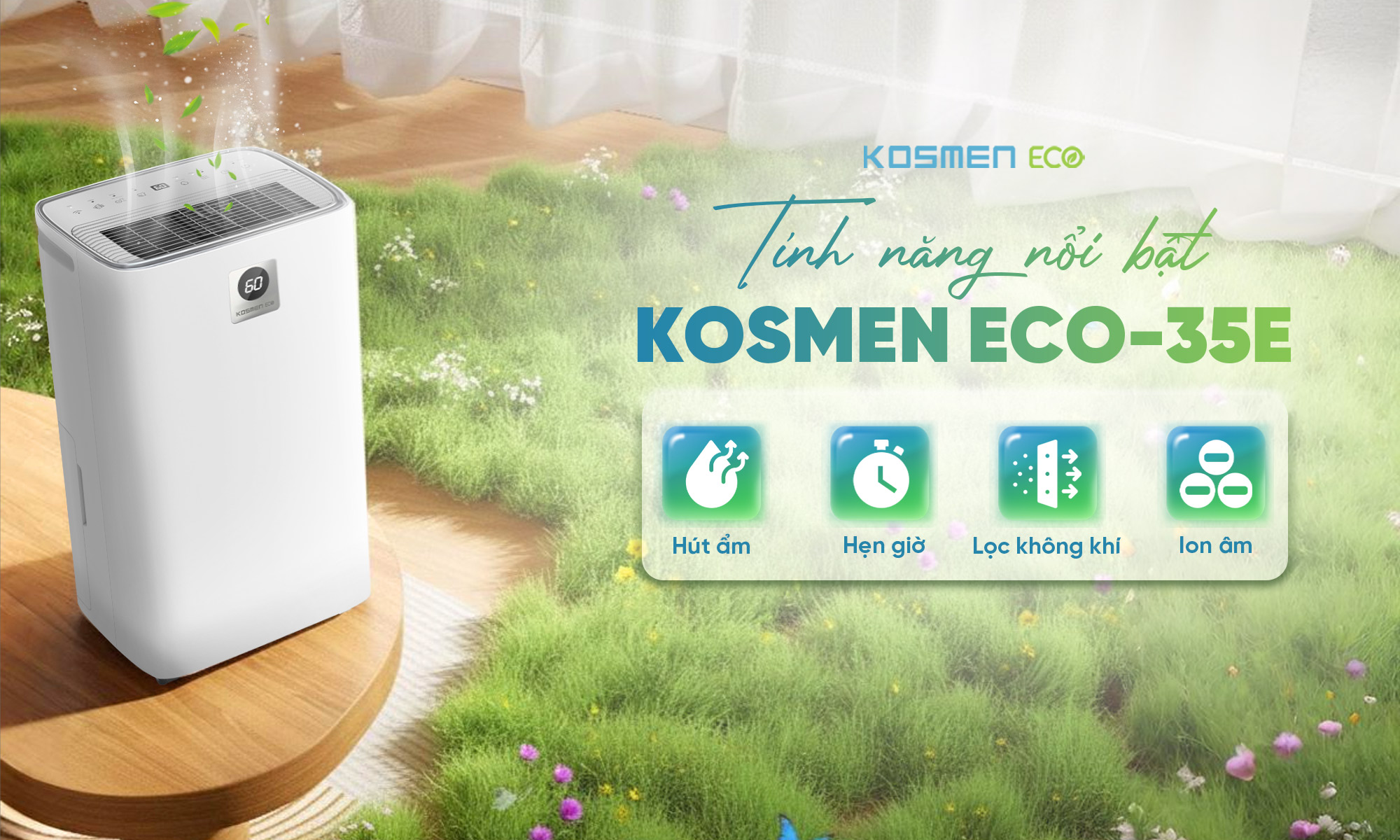 Kosmen ECO-35E với nhiều t&iacute;nh năng ưu việt