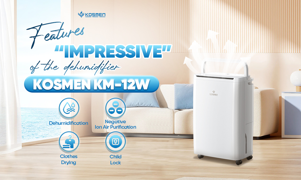 Impressive features of the Kosmen KM-12W dehumidifier