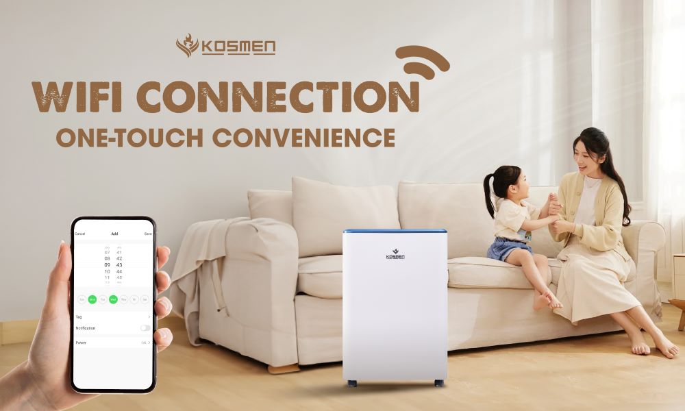 Wi-Fi Connectivity Feature of the Kosmen KM-12N Dehumidifier