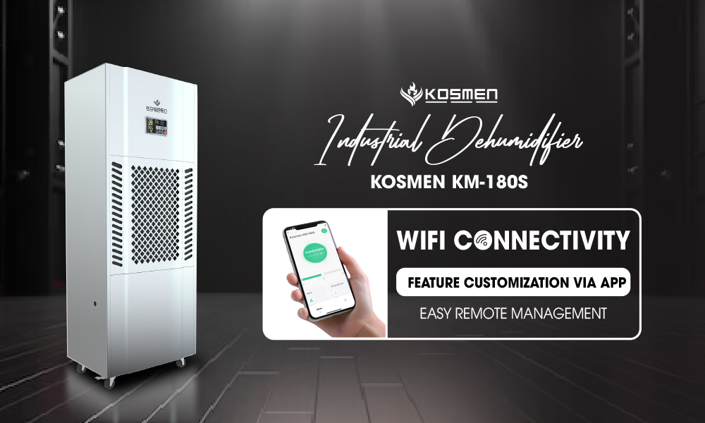 WiFi connection features of the Kosmen KM-180S dehumidifier