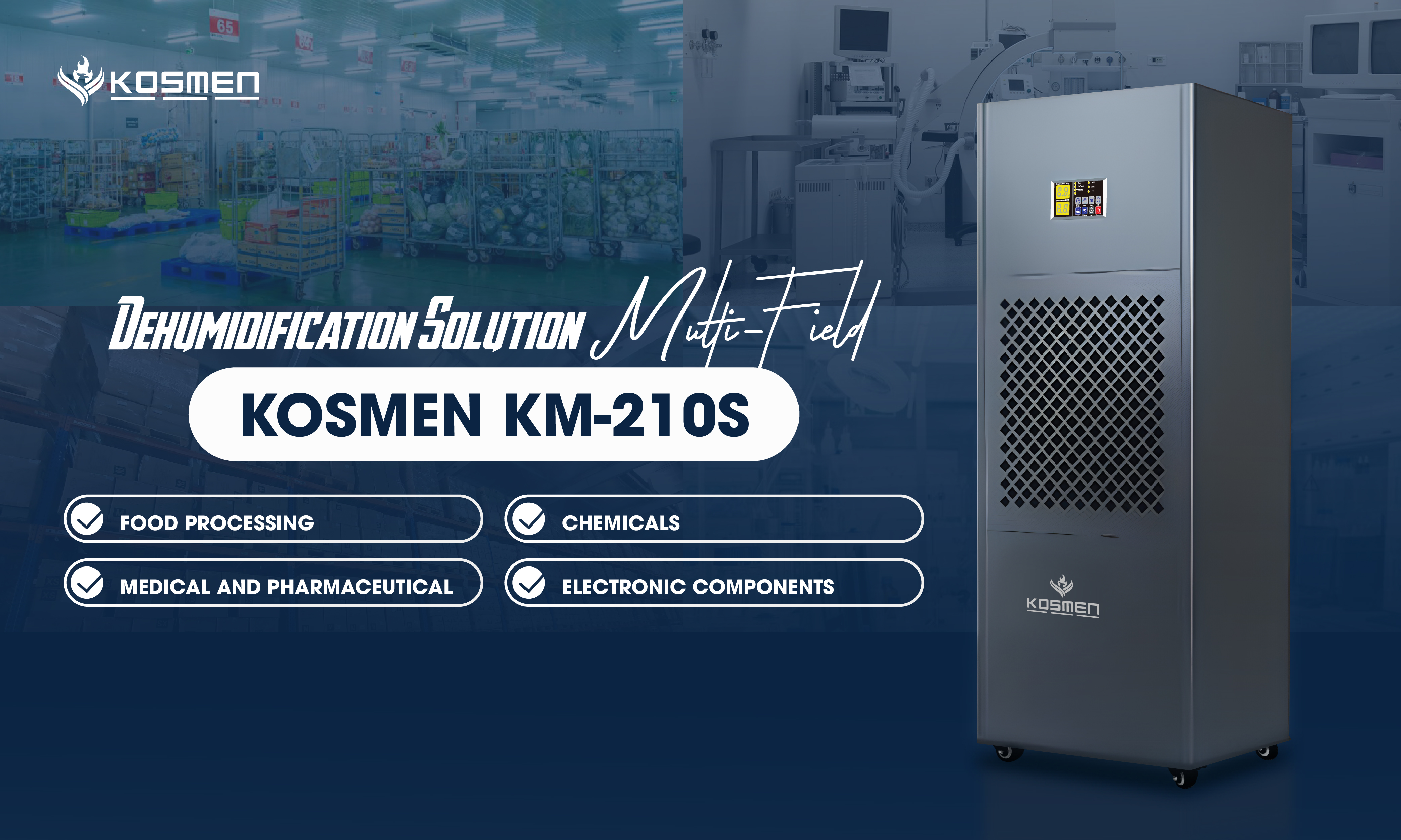 Kosmen KM-210S dehumidifier performs well across multiple fields