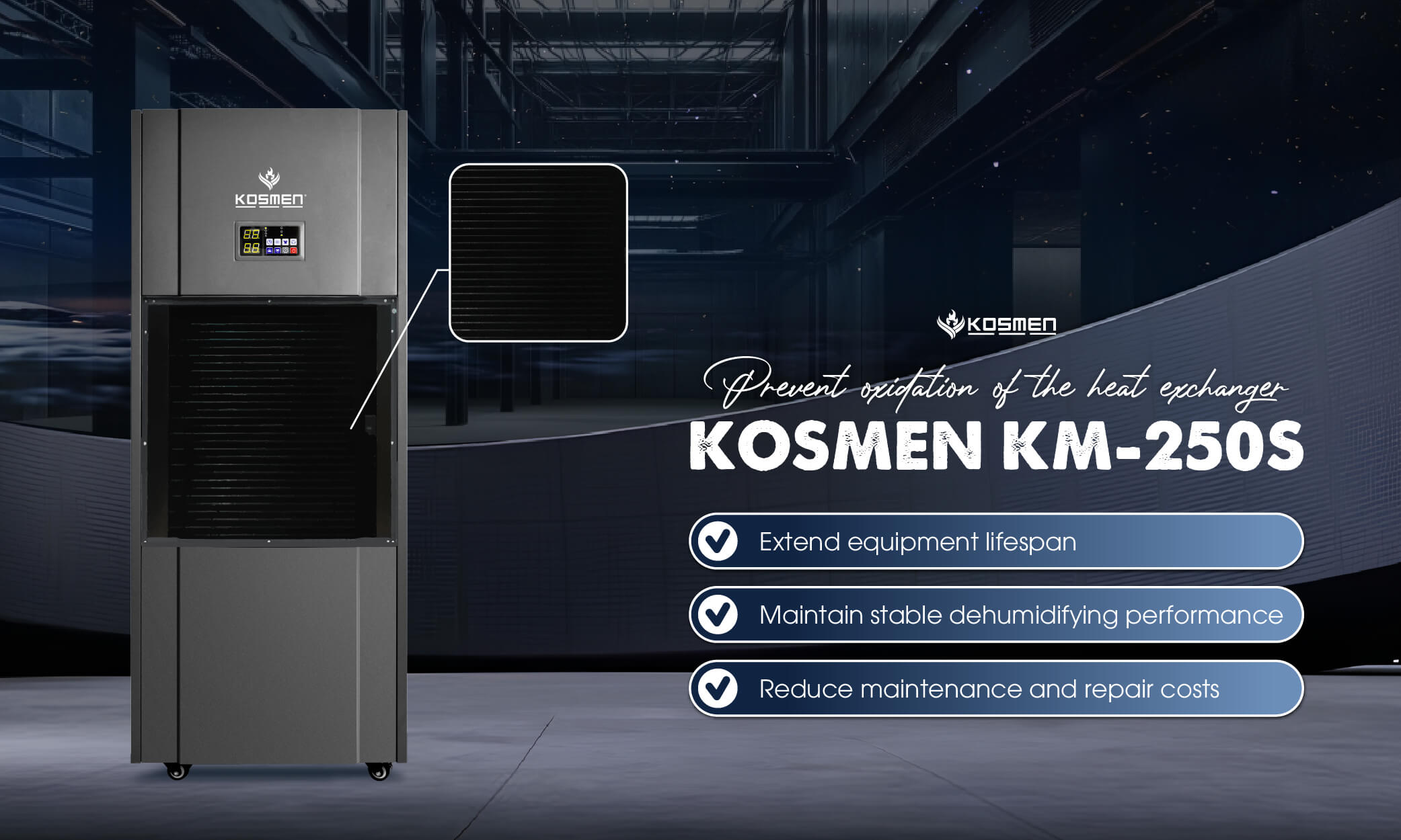 Improved anti-oxidation coating for the Kosmen KM-250S heat exchanger