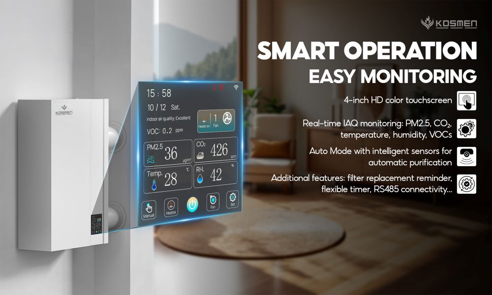 Enjoy a hands-free lifestyle with the smart airflow monitoring and automation system