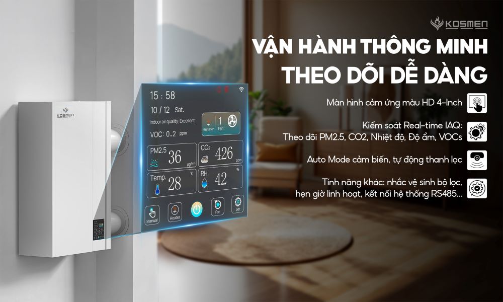 Trải nghiệm cuộc sống "rảnh tay" với hệ thống gi&aacute;m s&aacute;t v&agrave; tự động h&oacute;a luồng gi&oacute; th&ocirc;ng minh