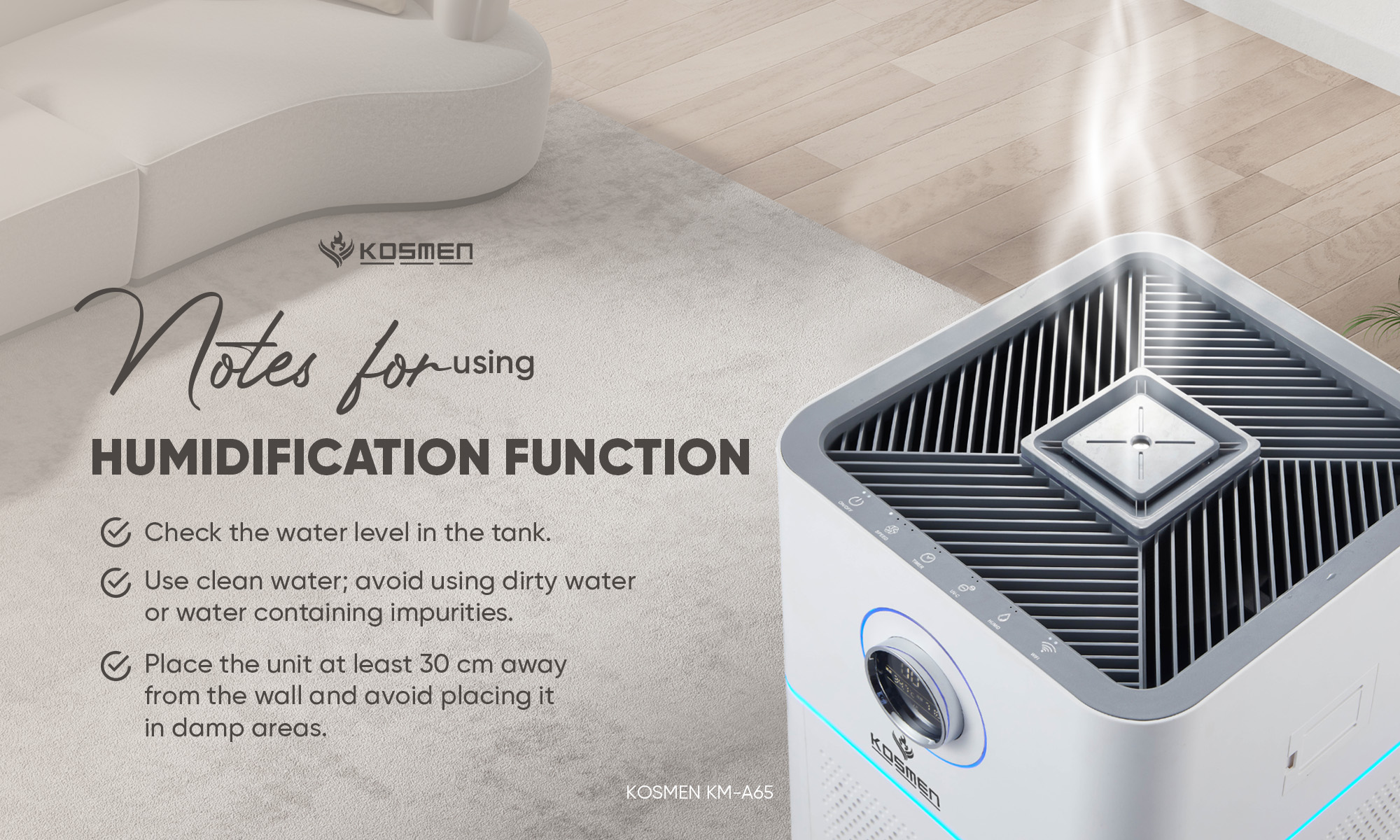 Notes for Using the Humidification Function
