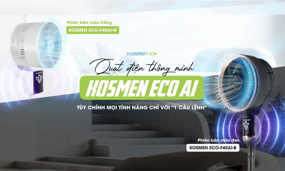 Ra mắt thương hiệu Kosmen Eco và bộ đôi sản phẩm quạt AI thông minh