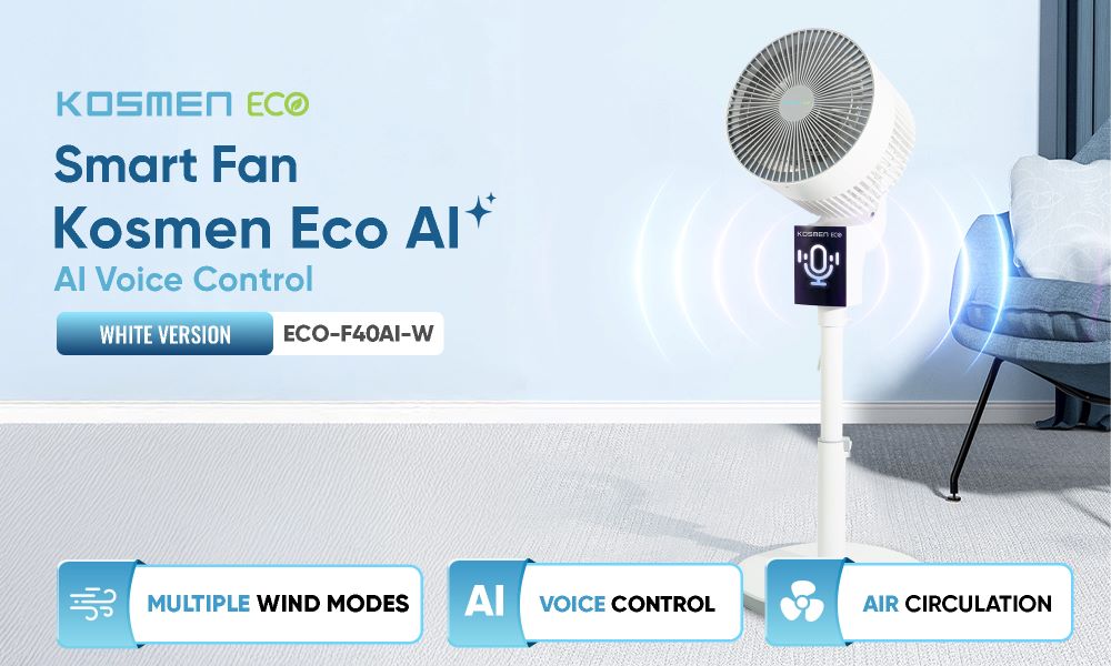 Key features of the ECO-F40AI-W smart fan