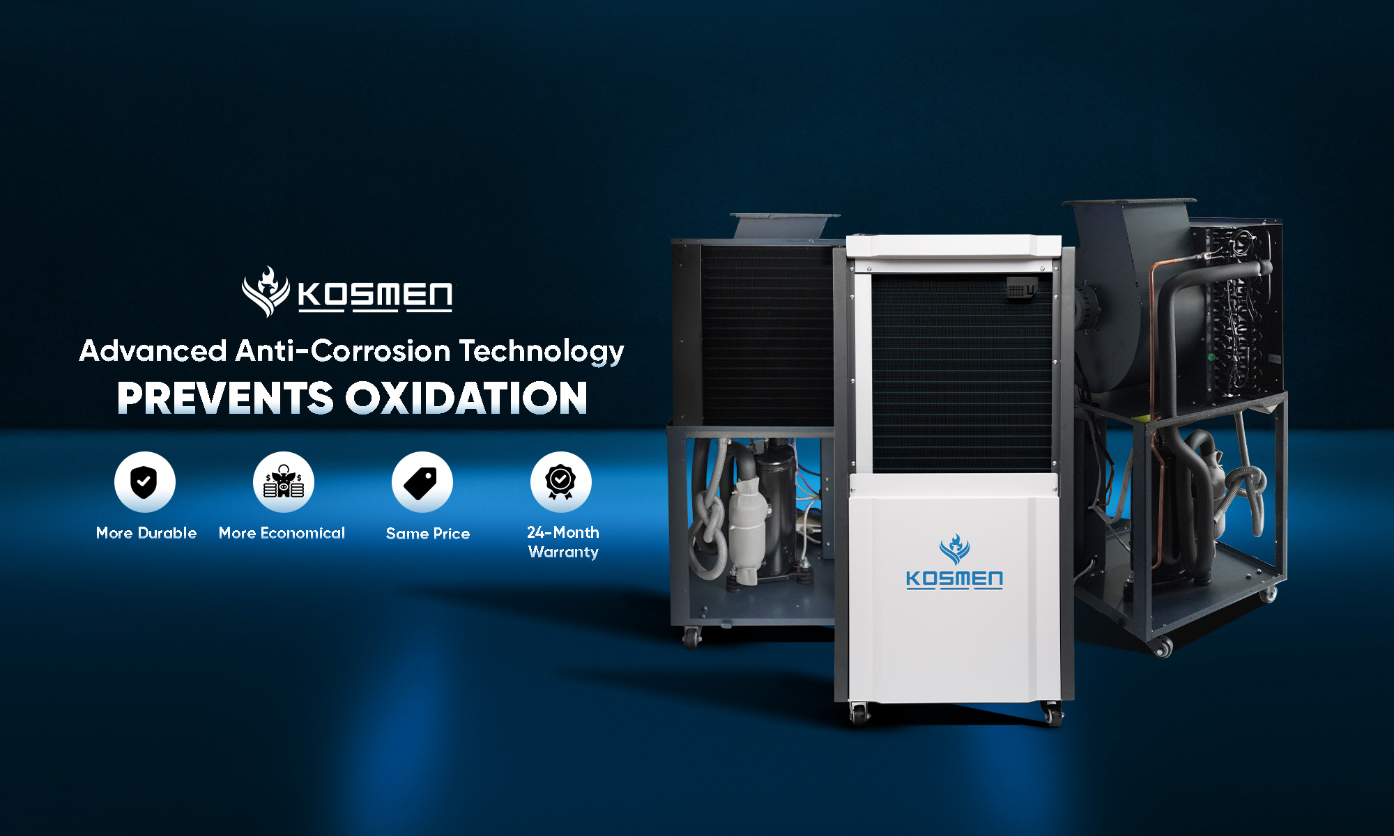 The Kosmen KM-150S features advanced anti-corrosion technology, providing exceptional protection against oxidation.