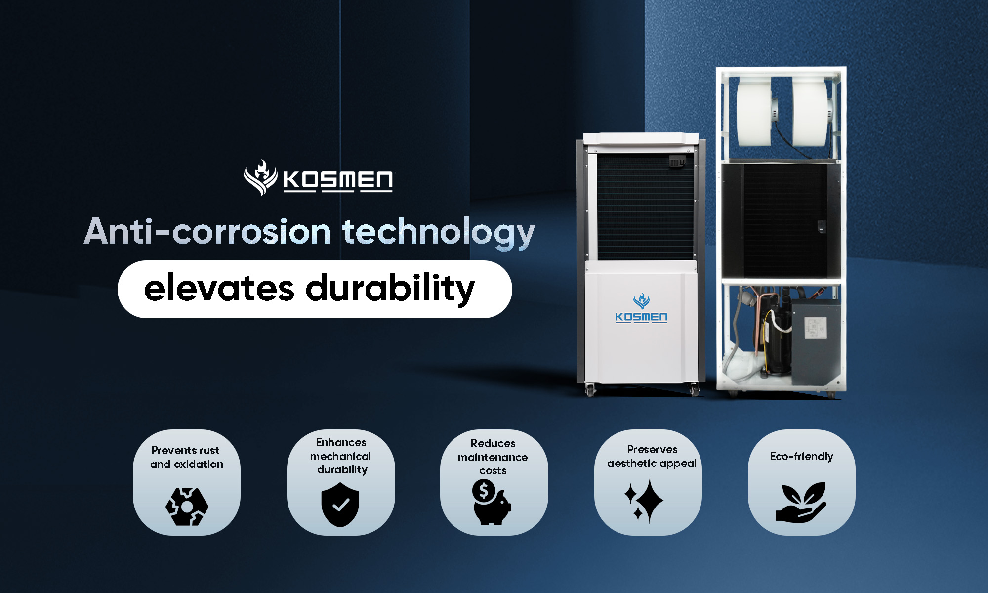 Kosmen products upgrade with superior anti-corrosion coating