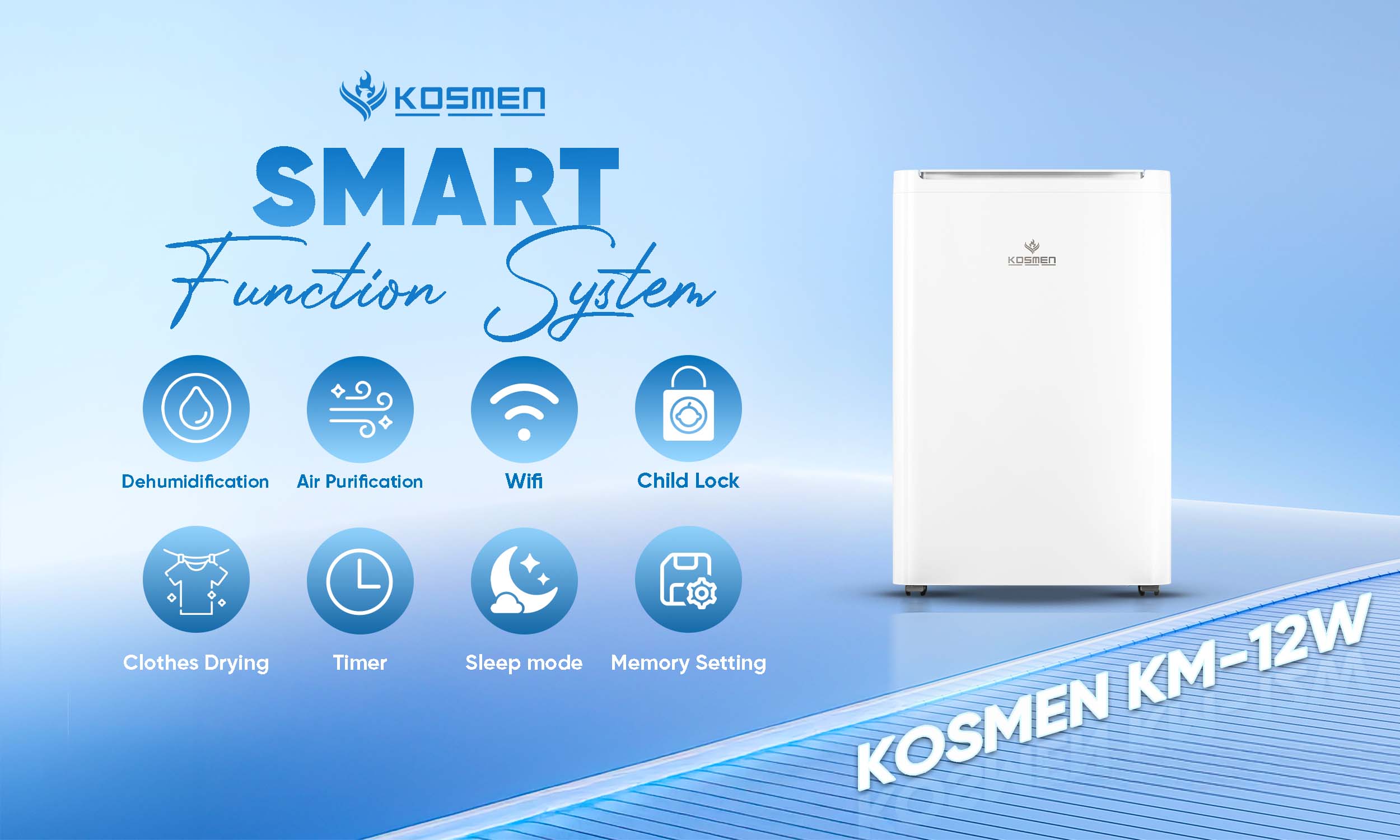 With its smart feature system, the Kosmen KM-12W enhances the overall user experience