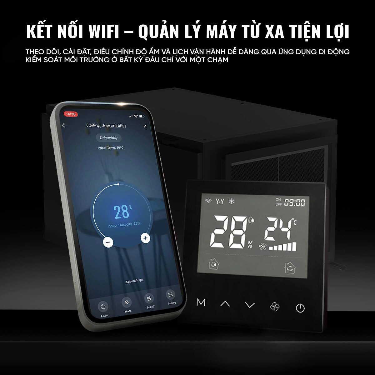 Kosmen KM-180DS Ceiling-Mounted Dehumidifier