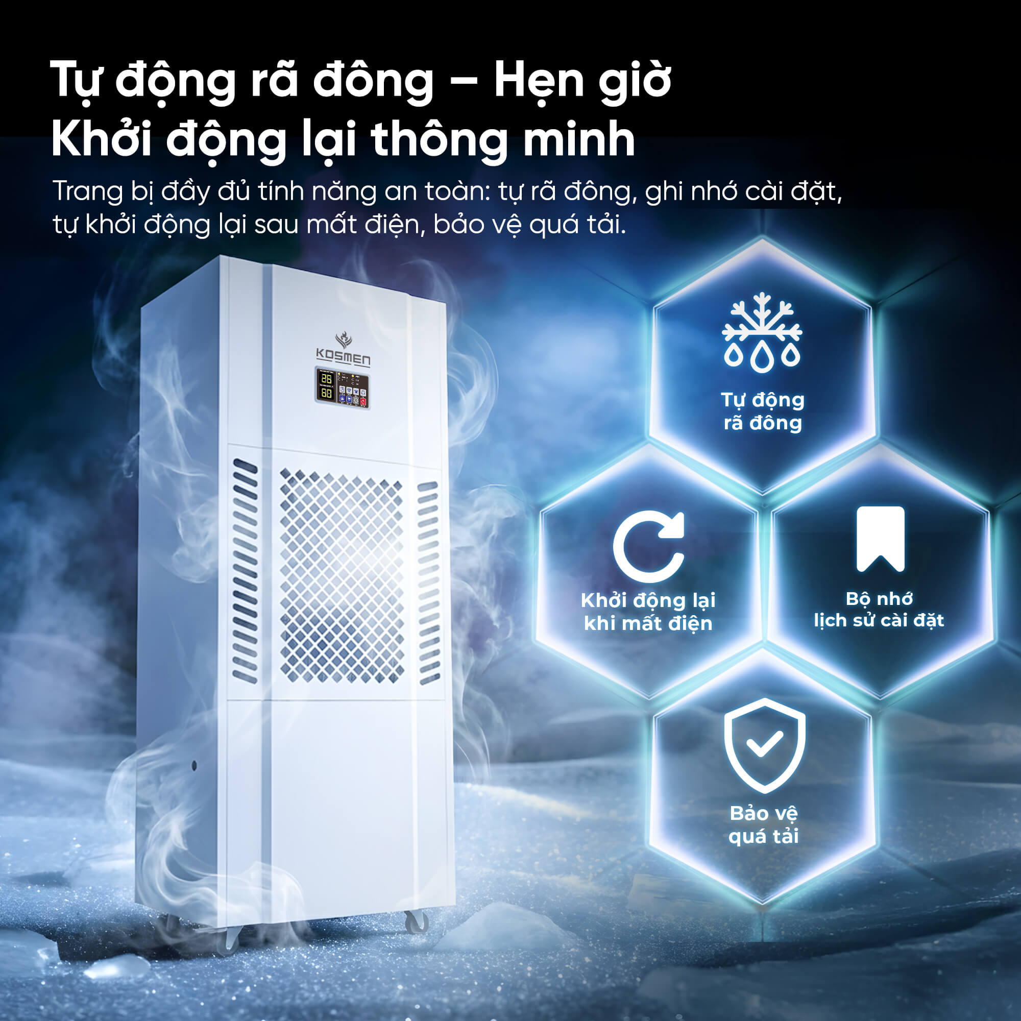 Máy hút ẩm công nghiệp Kosmen KM-180S